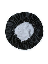 Load image into Gallery viewer, Satin Kid's Bonnets Adjustable Drawstring Double-layered Sleeping Cap