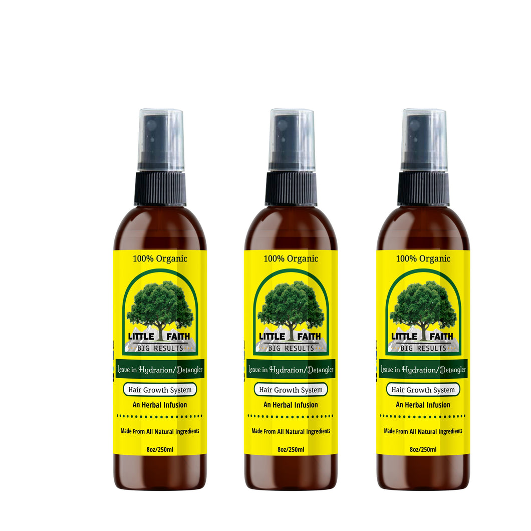 Leave In Hydration / Detangler Spray (3) 8oz