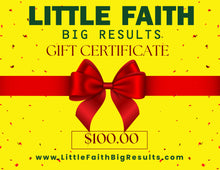 Load image into Gallery viewer, Little Faith Big Results Gift Card
