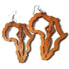 African Wood Earrings