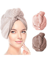 Load image into Gallery viewer, Hair Towel Wrap Microfiber Quick Hair Drying Towel Super Absorbent
